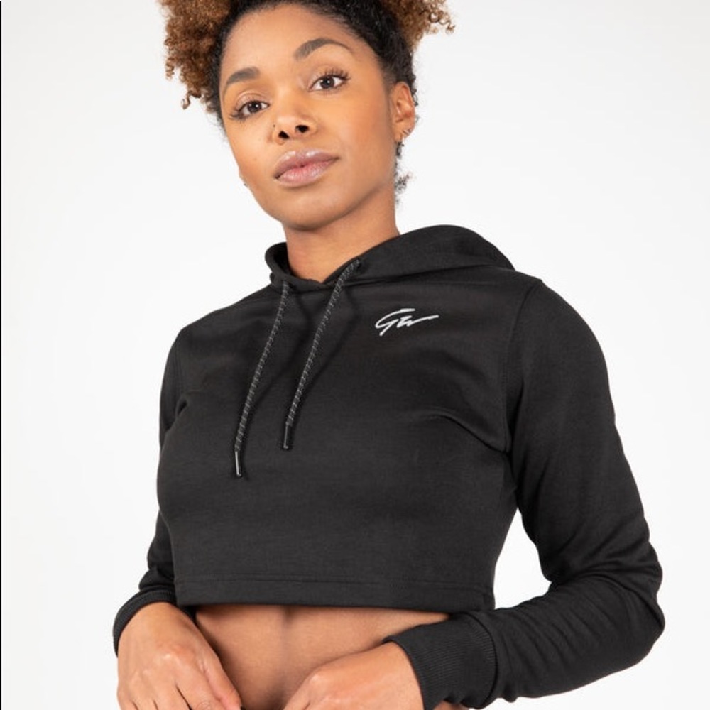 Gorilla Wear Pixley Crop Top Hoodie - Black